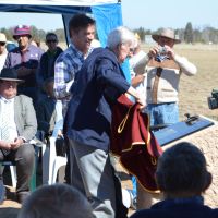 RAAF Leyburn Airfield Monument 15 August 2015 unveiling - Ian Lang 200 Special Flight Veteran & Patron of the Leyburn RSL