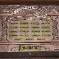 WWII Roll of Honour - Located on an interior wall of the CWA Hall.