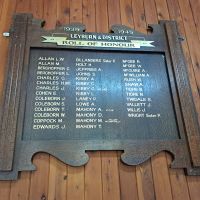WWII Roll of Honour - Located on an interior wall of the CWA Hall.