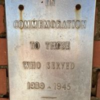 World War 2 Plaque