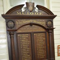 MUIOOF WW1 Honour Board located in the Dalby Pioneer Park Museum