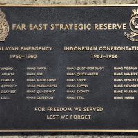 The plaque commemorating the Far East Strategic Reserve