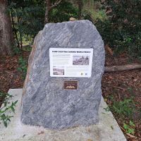 Monument to the U.S. Navy's occupation of Mt Coot-tha during WWII for Mine Assembly & Munitions Storage. Sponsored by the Submarines Association Australia (Qld)