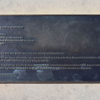 The dedication plaque