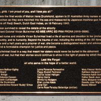 The dedication plaque