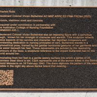 The sculpture information panel