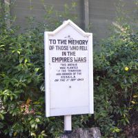 Tennyson RSL Memorial Park - One of two restored boards which were originally located at each end of Tennyson Memorial Avenue.