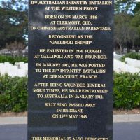 Billy Sing Memorial