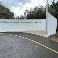 Entrance to National Australia Remembers Freedom Wall