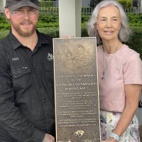 Plaque prior to mounting