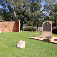 St George, Queensland Remembrance Wall with Pilot's Memorial in the Foreground