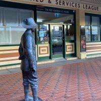 Corporal R. R. Inwood, VC Statue Located Outside the Broken Hill Returned and Services League Club Rooms