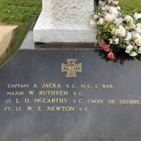 All Wars and Victoria Cross Memorial Interpretative Plinth Inscription