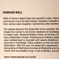 Canbelego World War I Roll of Honour Interpretative Board Displayed in the Great Cobar Museum