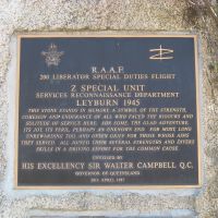 Liberator Park Leyburn - 200 Special Flight & Z Special Unit Monument