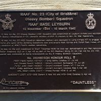 RAAF 23 Squadron Memorial Dedication Ceremony - Liberator Park