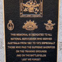 Kyneton National Servicemen's Memorial Plaque Located Outside of the Kyneton RSL Club Rooms