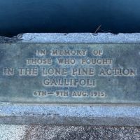 Kyneton Gallipoli Lone Pine Action Memorial Plaque Located Outside of the Kyneton RSL Club Rooms