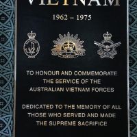 Vietnam 1962 - 1975 Commemorative Plaque Located within St Paul's Cathedral, Melbourne