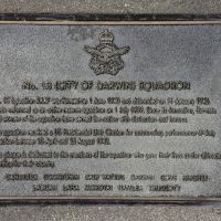 The plaque commemorating No. 13 (City of Darwin) Squadron RAAF