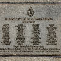 The plaque commemorating Royal Australian Navy Corvettes of the Second World War