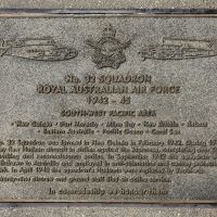 The plaque commemorating No. 32 Squadron of the Royal Australian Air Force