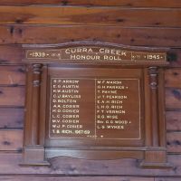 Curra Creek Honour Roll Second World War