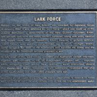The plaque commemorating 'Lark Force', 2/22nd Australian Infantry Battalion of the Second World War