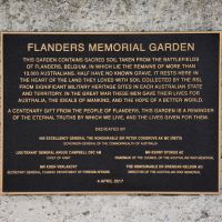 The dedication plaque