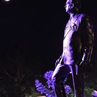 The statue, Remembrance Day eve, 2018