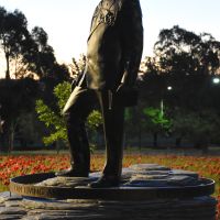 The statue, Remembrance Day eve, 2018