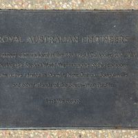 The plaque commemorating the 23rd Field Company RAE, of the Second World War