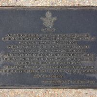The plaque commemorating LWAW Radar Air Defence of the Second World War and the Vietnam War