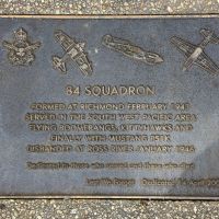 The plaque commemorating 84 Squadron RAAF of the Second World War