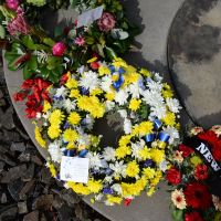 The wreath laid by the Chief Minister of the ACT on Anzac Day, 2025