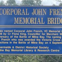 Memorial Bridge Sign