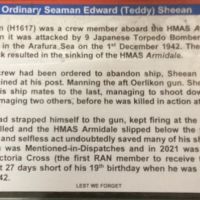 Teddy Sheean, VC