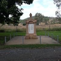Colinton Memorial showing base and hills in distance