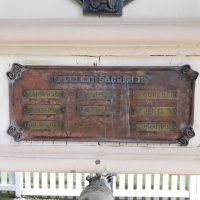 Close image of plaque 'Supreme Sacrifice', Linville Memorial