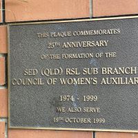 Plaque of the Memorial unveiled 19th Oct 1999
