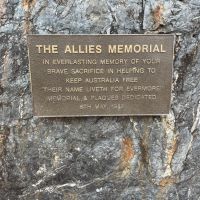 Pearl Harbour Memorial plaque part of the Allies Memorial