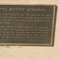 Weeping Mother Memorial plaque (07/06/2025)
