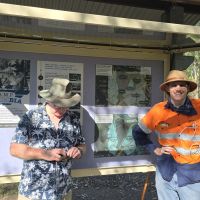 Pooh Corner Display and volunteers