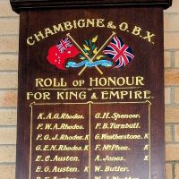 Chambigne & O.B.X. Roll of Honour 