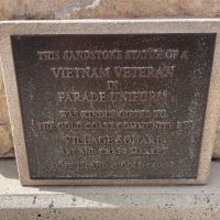 Digger dedication plaque