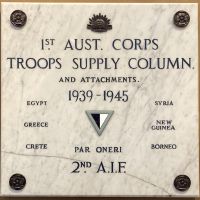 1st Australian Corps troop Supply