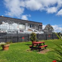 Murals in Waratah Park pay tribute to the men from the district who participated in the South Coast Waratahs recruiting march in late 1915