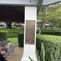 Plaque on the Gazebo 
