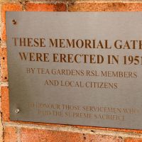 Tea Gardens War Memorial Commemorative Gates