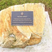 Tea Gardens War Memorial Time Capsule Dedication Plaque
